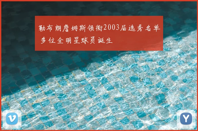 勒布朗詹姆斯领衔2003届选秀名单 多位全明星球员诞生